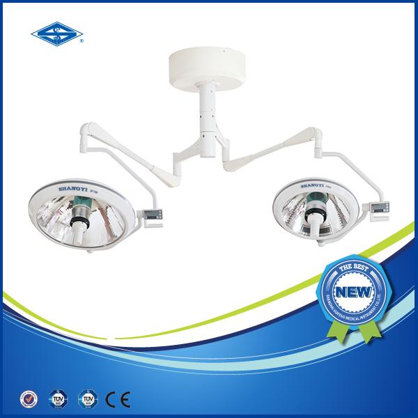 Medical Exam Lamps Ceiling Mount Operating Light With 2 Halogen Bulbs