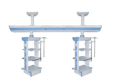 Double Arm Hospital Operation Room Pendant , Medical Ceiling Pendant Equipment