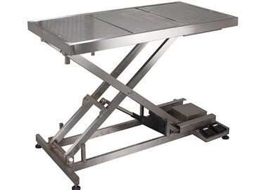SUS 304 Veterinary Surgery Table For Pets , Electrical Veterinary Lift Table