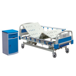 Stainless Steel Hospital Patient Bed Manual Hospital Bed With Aluminum Side Rail