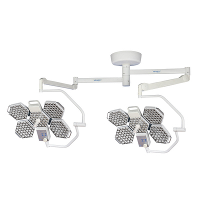 Hospital Ceiling Mounted Surgical Light Double Dome 140 W 96RA 4500K 160000 LUX