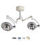 Medical Exam Lamps Ceiling Mount Operating Light With 2 Halogen Bulbs 150000 Lux