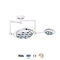 Cold Light Ceiling Mounted Examination Light Operating Lamp Ceiling Double Dome