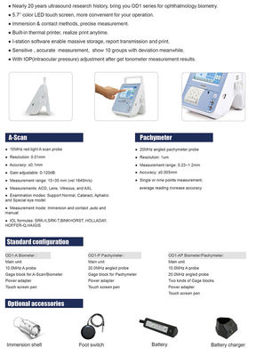 20.0MHz Automatic Mode Ultrasound Ophthalmic Machine For Hospital