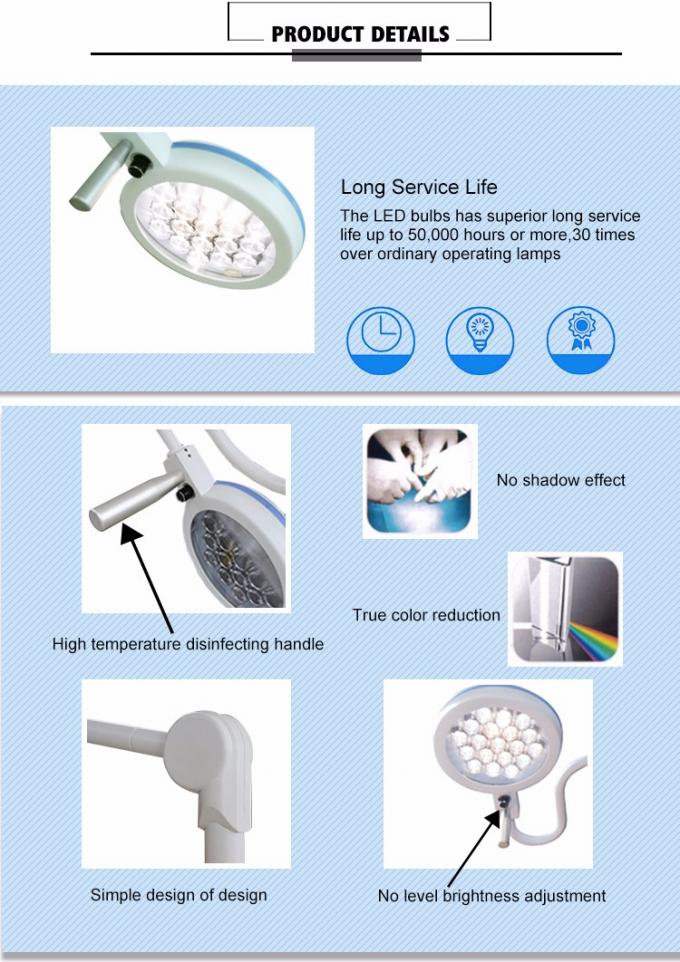 Examination Medical LED Light Wall Mounted 280W For Operating Theater