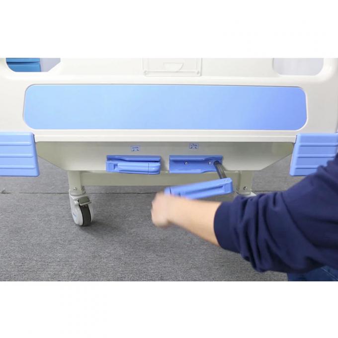 Hf818 3 Function Hospital Patient Bed Manual Hospital Folding Bed Stainless Steel